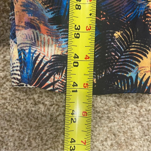 RACHEL Rachel Roy Multicolor Palm Trees Tropical Tie Elastic Waist Pants Sz XS - Picture 3 of 8